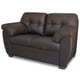 thumbnail image 2 of Love Seat e Piel Genuina ConfortoPiel Derby Chocolate, 2 of 7