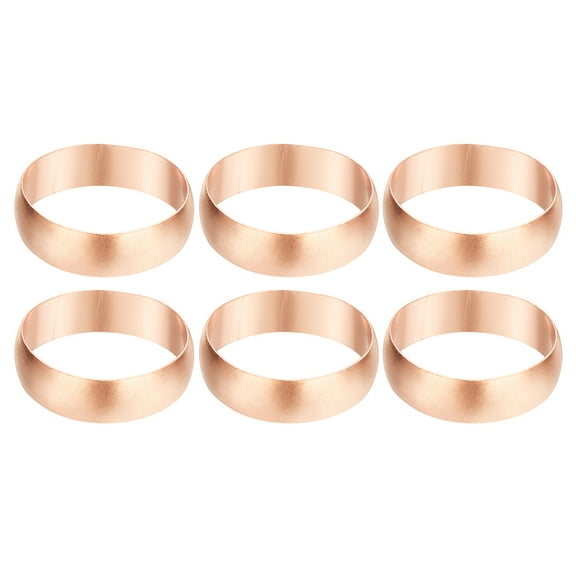 Uxcell 22mm Tube OD Compression Sleeves Ferrules, 6pcs Copper Ferrule Fitting for Air Water Gas