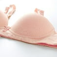 thumbnail image 4 of Fmbrln Bras for Women No Underwire, Sexy Full Cup Wirefree Bras Lightweight Adjustable Bras Underwear, Pink L（38/85）, 4 of 5