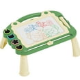 thumbnail image 1 of Mistaha Frog Design Magnetic Drawing Board with Stamp Set and Pen - Educational Toy for Kids, Mess-Free Writing Pad, Safe and Portable - Blue/Green/Purple/Pink Options, Ideal Gift for Children, 1 of 7