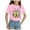 Pink, variant on Godom Girls Short Sleeve T Shirts Crewneck Cute Casual Tops Kids Tshirts Clothes Summer Tops T-Shirt