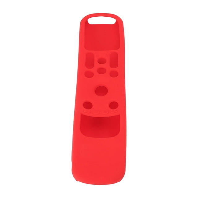 Étui de Protection pour Télécommande, Housse de Télécommande Anti-Chute avec Lanière pour Téléviseur Intelligent Rouge