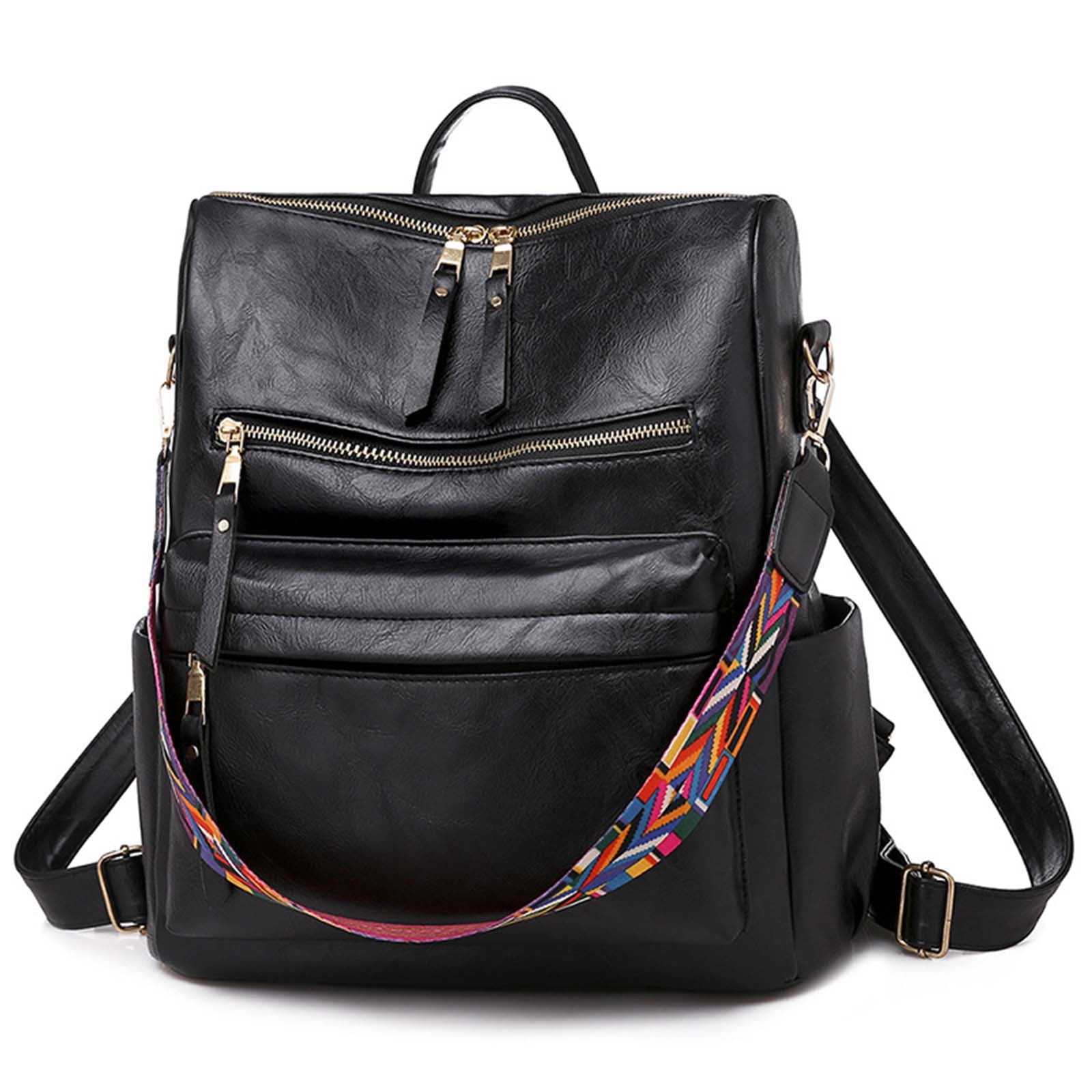 Stylish Genuine PU Leather Backpack Purse for Women - Spacious Anti-Theft Travel Bag with 3-Way Carry (Trendy & Durable) - Walmart.ca Stylish Genuine PU Leather Backpack Purse for Women - Spacious Anti-Theft Travel Bag with 3-Way Carry (Trendy & Durable) - Walmart.ca