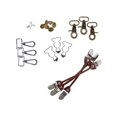 thumbnail image 4 of CTM  Elastic and Leather Suspender Gift Set with Clip Button and Swivel Ends (Men), 4 of 5