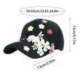 thumbnail image 2 of Baqcunre Baseball Cap, Dropshipping Empty Top Sun Hat Female Summer Peaked Cap Casual Wild Knitted Flower Sun Hat, Womens Baseball Caps, Sun Hats for Women, 2 of 2