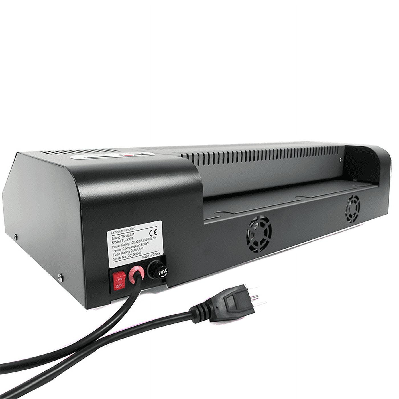 TRULAM TL-330T, Thermal Pouch Laminator, 12.5 inch Max Input, Adjustable Temperature and Speed, Up to 55 inches/minute, Black