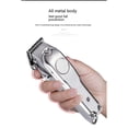 thumbnail image 2 of Professional Electric Hair Clipper Beard Trimmer Hair Cutting Machine Grooming Kit US Plug (Silver), 2 of 5