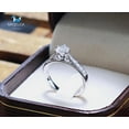 thumbnail image 3 of 0.50 Cts Cubic Zirconia / Sterling Silver 925 Ring / Rhodium plated Nickel-Free / MadDuckJewels RG1526 / Thailand Jewelry, 3 of 5
