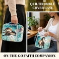 thumbnail image 2 of FOR U DESIGNS Horse Eustoma Flower Print Bible Cover Bible Holder Case Handbag with Handle, Large Capacity Bible Carrier Tote Bag Study Bible Carrying Cases Christian Gifts, 2 of 7