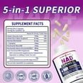 thumbnail image 7 of NAD+ Supplement for Anti Aging and Cell Regeneration, 300 mg NAD, 20 Servings | Supports Cellular Energy | Nicotinamide Riboside (NR) 150mg | 1 Bottle 60 Capsules, 7 of 7