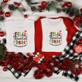 thumbnail image 4 of Conjuntos familiares a juego con estampado 2024, camiseta navideña española, ropa para papá, mamá, niños, camiseta, mameluco para bebé, 4 of 5