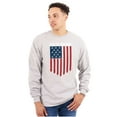 thumbnail image 4 of Unity Freedom Patriotic American Flag Plus Size Long Sleeve Graphic Tee Shirt Brisco Brands 3X, 4 of 6