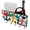 Multicolor 3, variant on PhooArto Key Holder for Wall Decorative with 5 Key Hooks, Colorful Butterfly Art Holders Wall Mount Organizer with Mail Key Rack, Self Adhesive