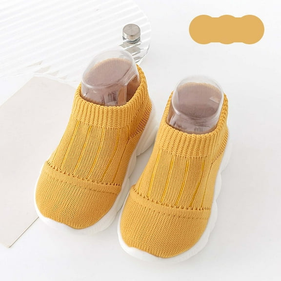 LIUYUNNN Toddler Solid Color Shoes with Soft Rubber Soles Slipper Lovely for Boys Girls Walking baby booties 16.00 Boys Girls Four Seasons Outfits