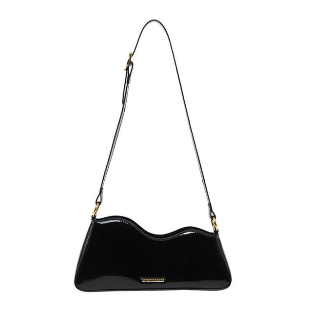 Women Bag PU Leather Underarm Bag Trendy Handbag Trendy Armpit Bag Shopping Dating Bag Solid Color Shoulder Bag brown