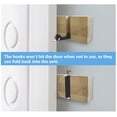 thumbnail image 4 of nipocaio Wall Coat Rack with 4 Retractable Hooks, Wall Coat Rack for Hanging Coats, Scarves, Handbags and Others, Natural, 4 of 5