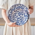thumbnail image 6 of MALACASA 12 Pieces Dinnerware Sets, Porcelain Plates and Bowls Set for 4, Blue and White Porcelain Dish Set, Wild Vine Pattern, 6 of 8