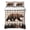 Brown, Tan, Black, variant on Quilts Queen Size Bedding Set, Brown Bear Cabin Lightweight Quilted Comforter, Vintage Pine Tree Grey Farmhouse Soft Reversible Bedspread Coverlet with Pillow Covers for All Season, 90" x 96"