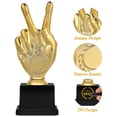 thumbnail image 4 of Shisuyan Trophée Doré en Plastique de 18,5 cm pour Étudiants et Enfants, Récompense pour Compétitions, 4 of 8