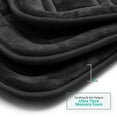 thumbnail image 5 of Ultra Soft Non Slip and Absorbent Bathroom Rug 3 Piece Memory Foam Bath Mat Rug Set, Black Waffle Design, 5 of 6