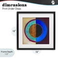thumbnail image 4 of Stupell Industries Modern Nautical Split Circle Black Framed Print Under Glass, 13 x 13, by Matthew Finger, 4 of 8