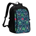 thumbnail image 1 of Balery Christmas Mochila con carga USB para hombre y mujer - Mochila impermeable y antirrobo para portátil con puerto USB para viajes, trabajo, estudios y universidad, 1 of 7