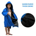 thumbnail image 4 of Fleece Lining Swim Parka for Adult Kids, Waterproof Windproof Versatile Swim Jacket Coat for Men Women, Changing Poncho Robes for Adult, Kids and Youth for Swimming, Surfing, 4 of 9