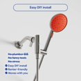 thumbnail image 2 of Hai Hsbtlo 1.8 GPM Multi Function Smart Hand Shower - Stainless Steel / Persimmon, 2 of 6