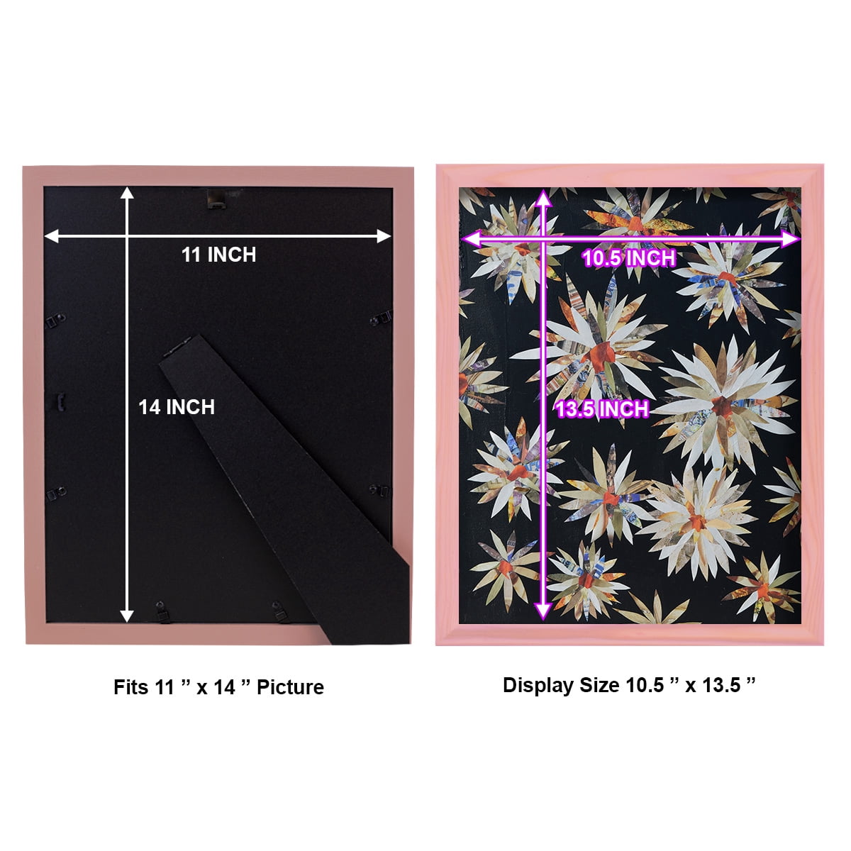 Starburst Too II - Framed Print w/glass - Sunset Pink