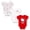Red, variant on Baby Girls' 3-Pack Short Sleeve Bodysuits, Pink, Infant 0-3 Months