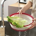 thumbnail image 2 of Microwave Splatter Cover Vented for Food, DishwasherSafe Splatter Guard and Colander, Kitchen Gadget for Fruit and Vegetables, Foldable for Easy Storage, 2 of 6