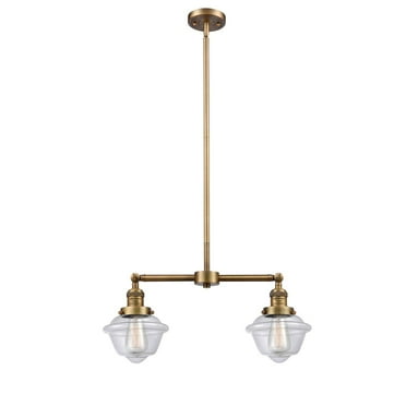 Innovations 2-LT Small Oxford 24" Chandelier - Brushed Brass - 209-BB-G532