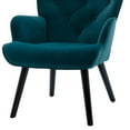 thumbnail image 5 of Benjara Accent Chair with Tall Button Tufted Back and Splayed Legs, Pink, 5 of 6