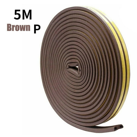 

Self Adhesive Seal Draft Strip Home Door Window Crevice Seal Draught Excluder Self Adhesive Tape P Type 10m