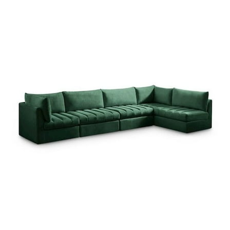 Meridian Furniture Jacob Green Velvet Modular Sectional