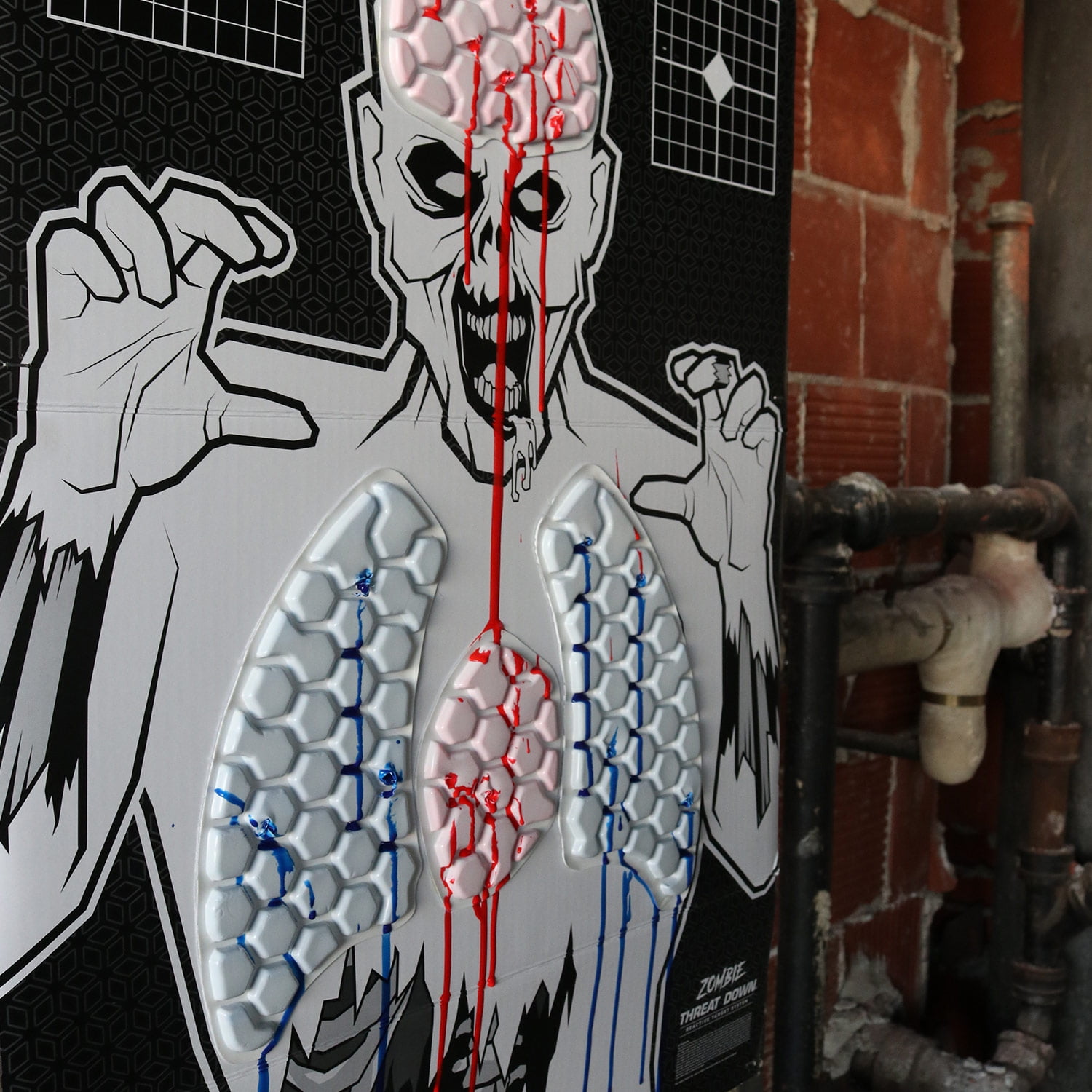 Threat Down Zombie Silhouette | 3-Pack | Zombie Target | Life Size Target | Highly Visible Target| Target for Shooting | Short Range Target