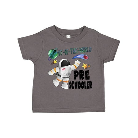 

Inktastic Out of This World Preschooler Astronaut in Space Gift Toddler Boy or Toddler Girl T-Shirt