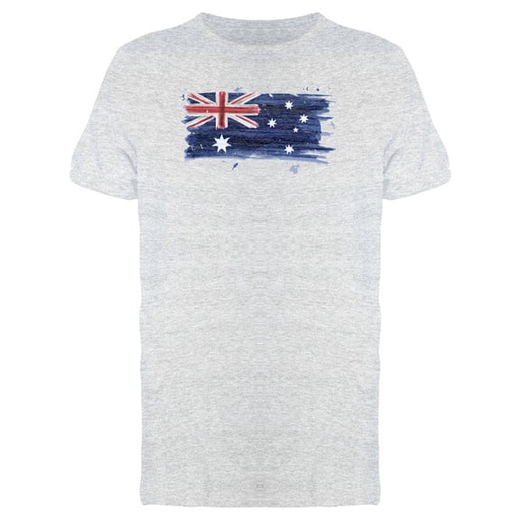 Brush Painting Of Australia Flag Tee Men's -Image by Shutterstock