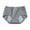 Grey, variant on Women Solid Color Period Panties, Leakproof Mid Waist Menstrual Underwear with Wide Coverage,Light Blue,XL