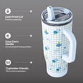 thumbnail image 2 of TAL 32oz Stainless Steel Skye Tumbler with Flip-Up Straw, Blueberry, 2 of 8