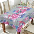 thumbnail image 3 of Coolnut Outdoor & Indoor Rectangle Tablecloth,Peony and Cherry Blossom Dinner Table Cover for Patio, Picnic, Holiday Party 60x108In, 3 of 7
