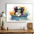 thumbnail image 3 of Japanese Chin Dog Canvas Bathroom Décor - Unique Bath Wall Decor - Modern Canvas Bathroom Wall Art - Room Decor - Bathroom Decorations - Restroom Sign - Wall decor living room, 3 of 4