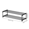 thumbnail image 3 of Pretxorve Shoe Rack Shoe Rack Storage Organizer with 2 Tiers Metal Shelves for Bedroom Closets Entry Dorm Room, 3 of 5