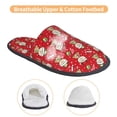 thumbnail image 3 of Balery cute Christmas Moose Pantuflas de Casa de Felpa Silenciosas con Diseño Estampado, Zapatillas Cómodas Antideslizantes de Algodón para Interior-Medium, 3 of 8