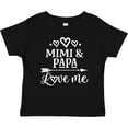 thumbnail image 3 of Inktastic Mimi and Papa Love Me Boys or Girls Baby T-Shirt, 3 of 5