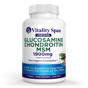 Glucosamine Chondroitin Joint Support Supplement &ndash; Cartilage, Mobility & Flexibility &ndash; 90 Veg Tablets, Made in USA