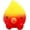 C, variant on STPToys Cute Spark Flame Pattern Bouncy Stress Relief Soft Squeeze Balls for Daily Relaxation
