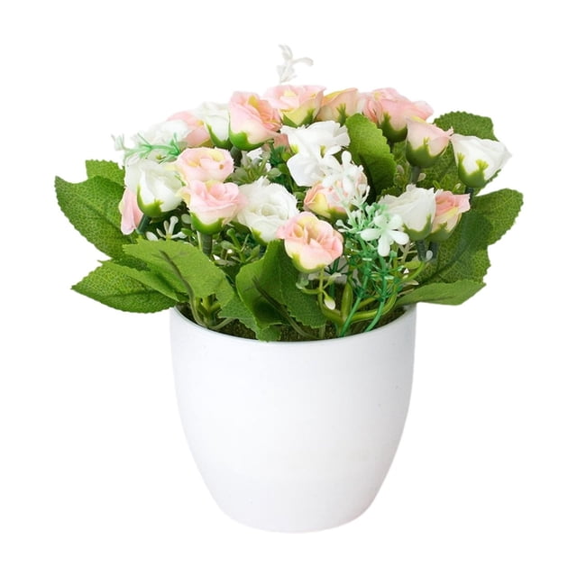 GreenHome In Real For Home Desk Centerpiece Arrangement Crafted from Polyester for Home and Tabletop Display