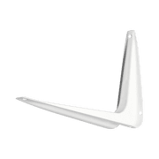 Hyper Tough Shelf Bracket, White, 6 in x 8 in, Actual Use 5.2 in x 7.6 in