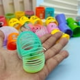 thumbnail image 3 of Rainbow jengle children's nostalgic educational plastic small gift expression spring ring magic hula ring rainbow ring, 3 of 6
